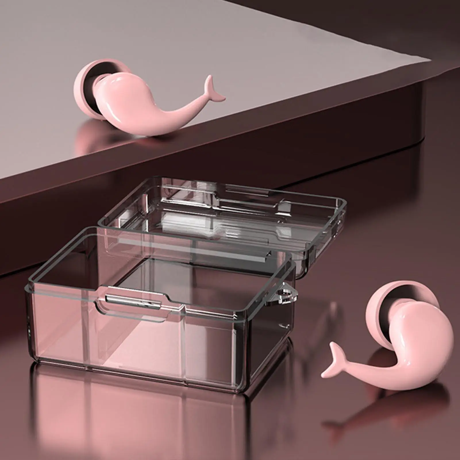 إلغاء الضوضاء الأذن المقابس لينة قابلة لإعادة الاستخدام سيليكون ذيل السمكة لوازم السباحة النوم إلغاء الضوضاء الأذن المقابس للسفر المنزل