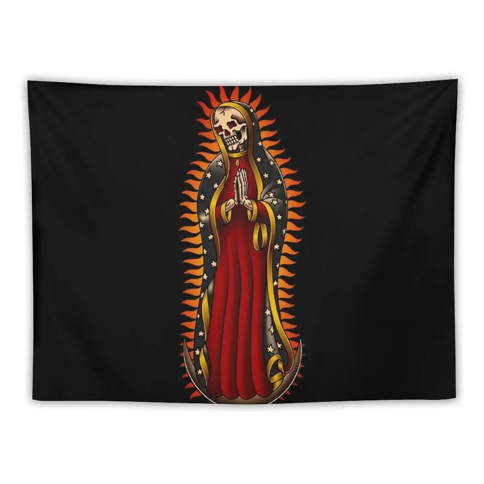 

Salty-Dog American Traditional Santa Muerte Tapestry Wall Decor Hanging Room Decorator Bathroom Decor Home Decorators Tapestry