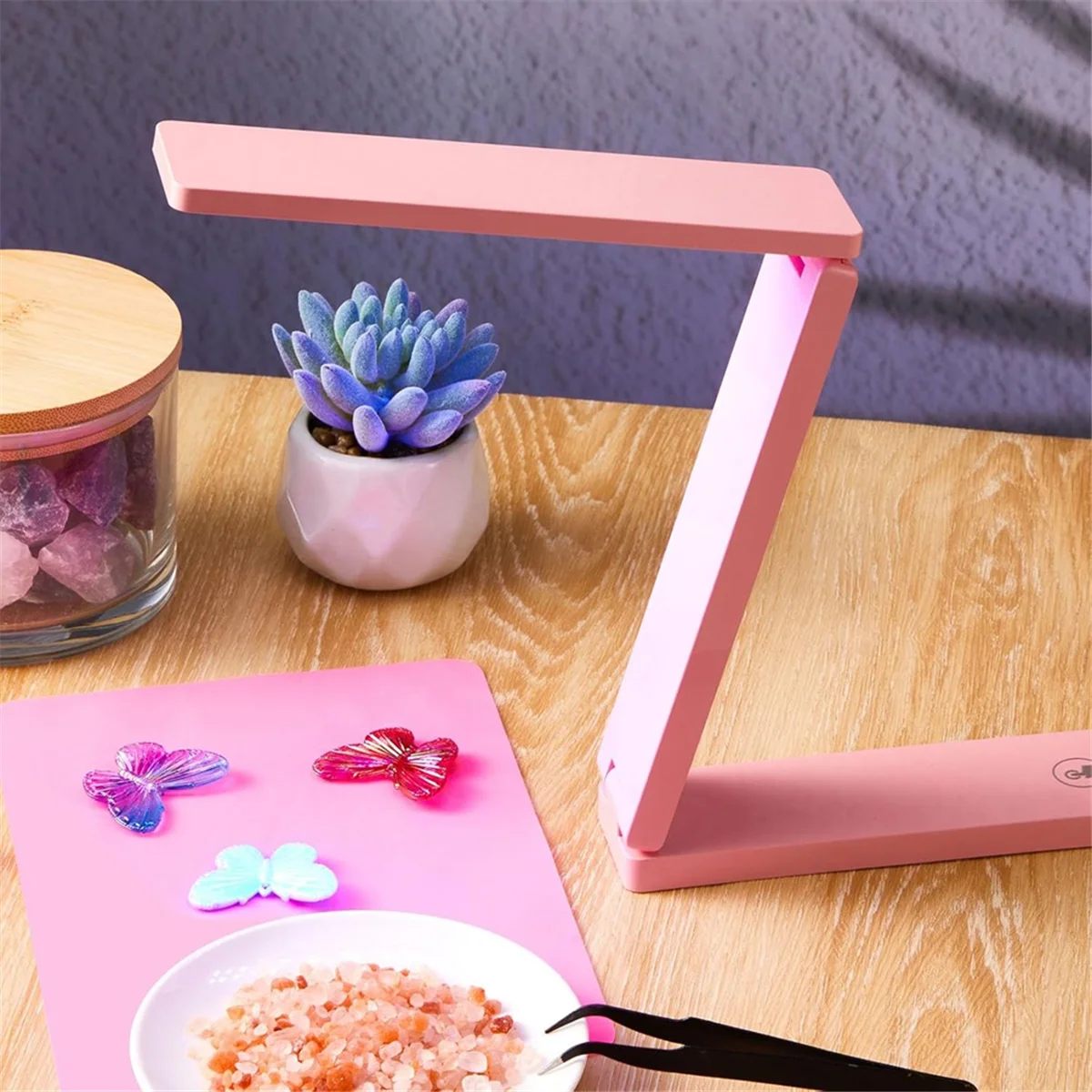 WORTHOWN-UV Light For Resin Curing Foldable UV Resin Light With 18 Lamp Beads Large Lamp For Molds, Jewelry Making, DIY Crafts