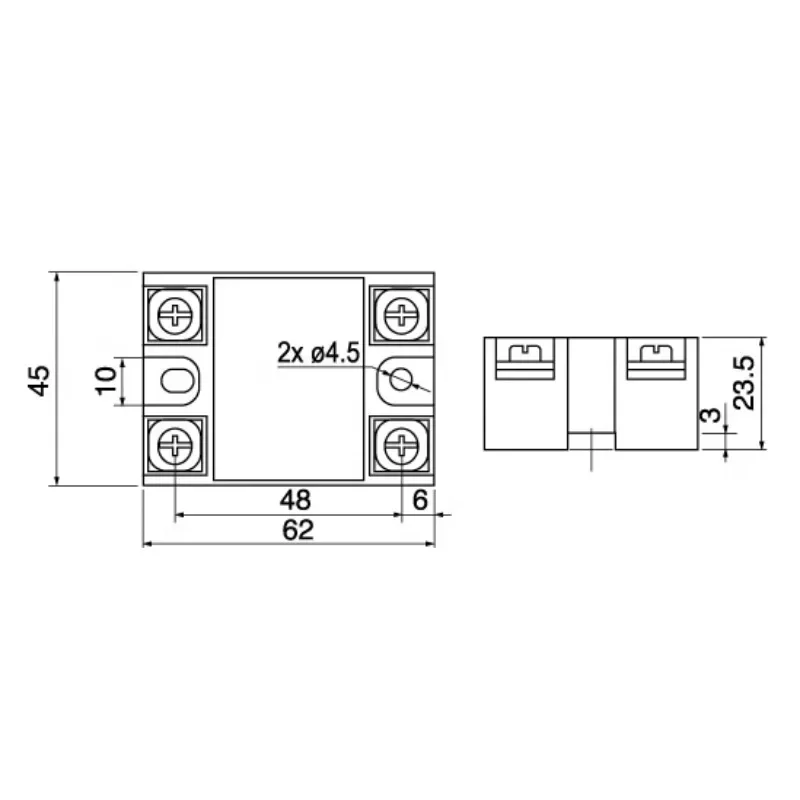Твердотельное реле SSR-100DA 100A