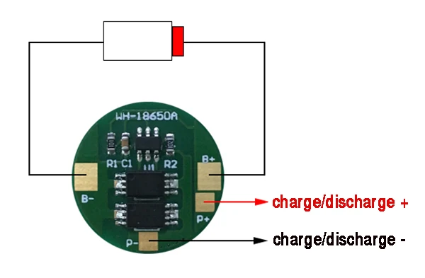 1S 4A LiFePO4 BMS 18650 BMS PCM  Battery Protection Board  for 1S Battery Cell 18650