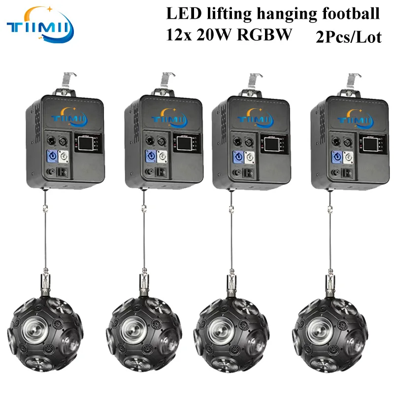 New 4 Pcs/Lot  football movingheads led rgbw 12x20w rgbw 4in1 wash beam LED Moving Head Magic Rotating lifting Ball light