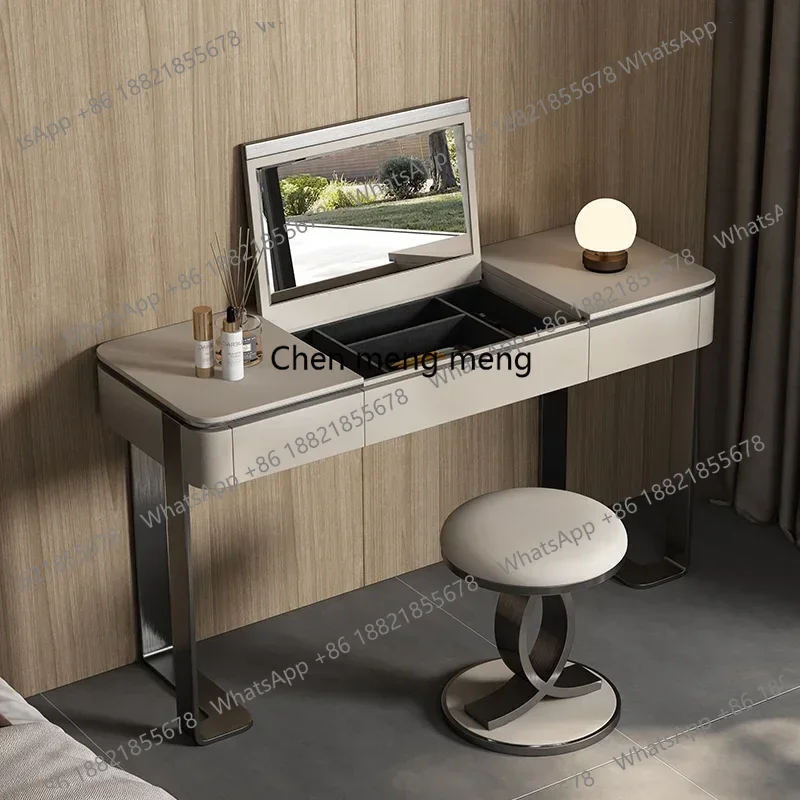 Nordic Drawer Vanity Table Light Luxury Modern Stool Unique Makeup Stool Dressing Table Mirrors Design Coiffeuse Furniture Home