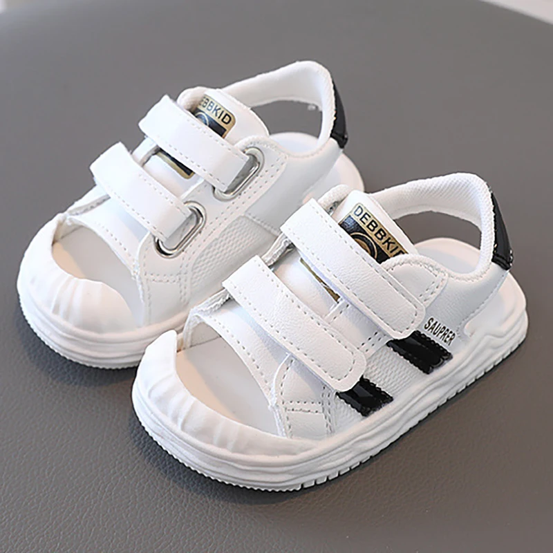 

Girl Stripes Summer Kids Sandals Boys Kids Shoes Soft Kids Children Fashion Sports Children Mesh Beach Fashionable Comfortable