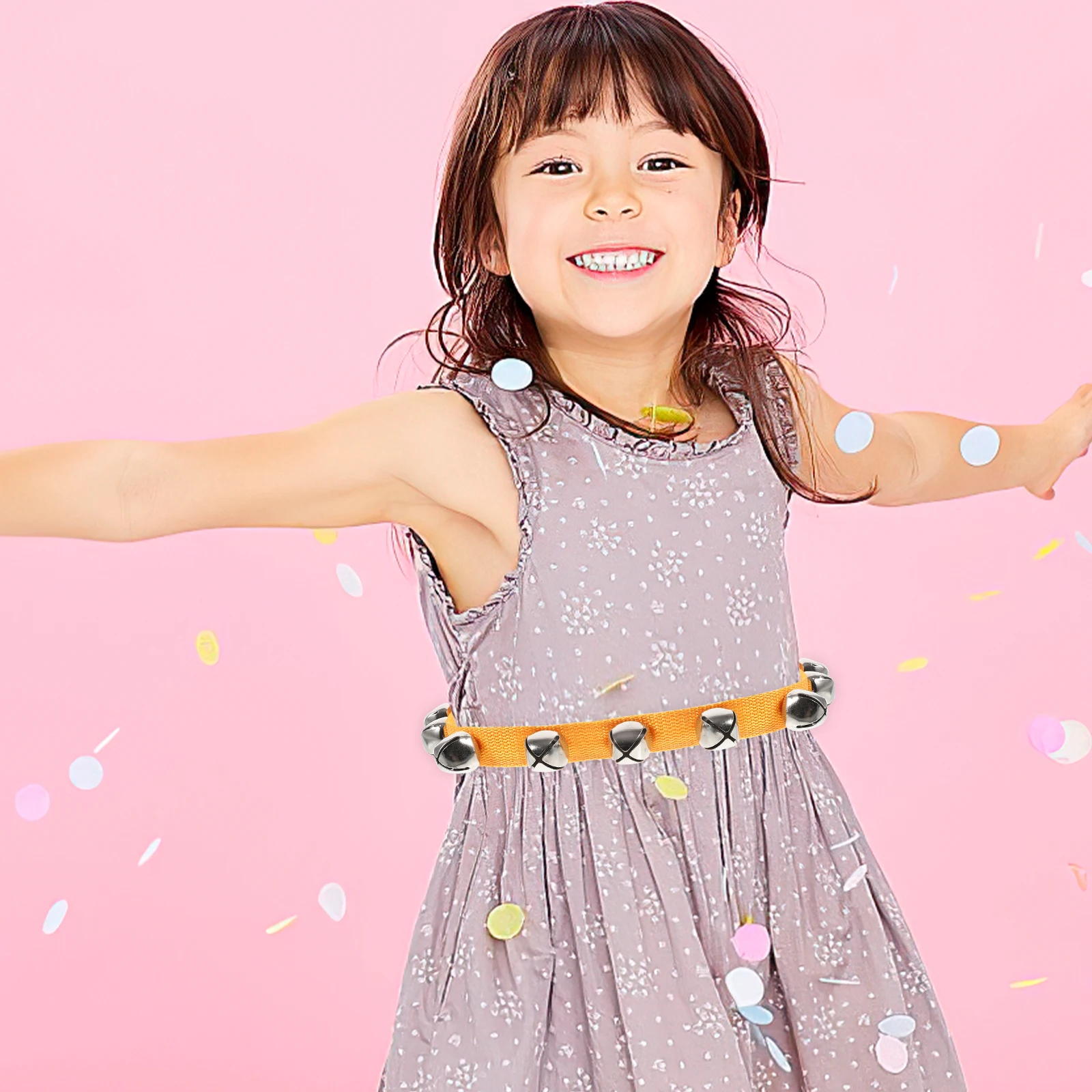 

Comfortable Fit Kids Waist Bells Clear Sound Dance Performance Musical Instruments Party Favor Ankle Bells