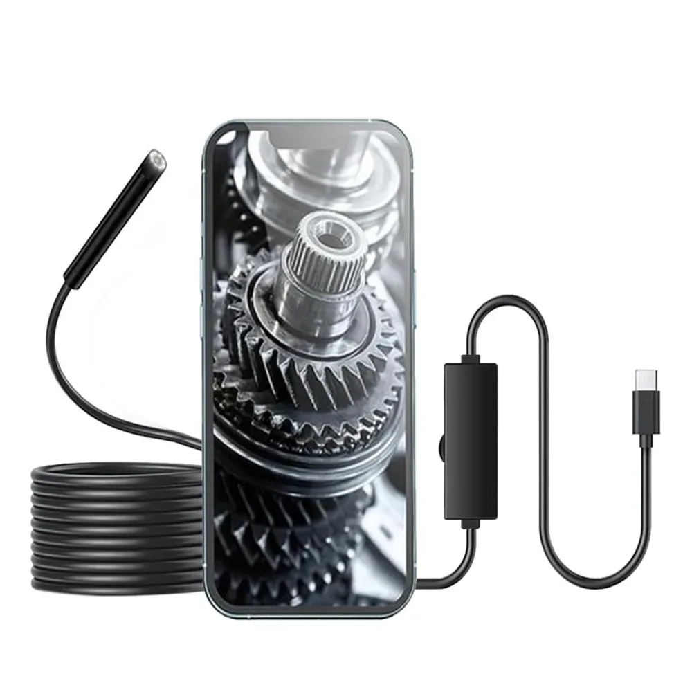 Type-C Endoscoopcamera 1080P 2MP 1/3/5/10M Inspectiecamera Auto Pijpleiding Borescoop Voor Android IOS iPhone (15,16) - afbeelding 2