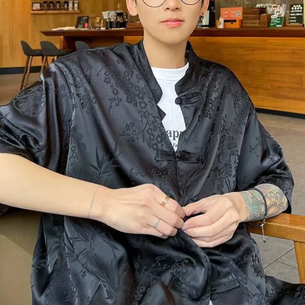 

Для повседневной носки Свободная рубашка с коротким рукавом Повседневные летние топы Повседневная одежда Новое состояние Полиэфирная ткань Обычная длина