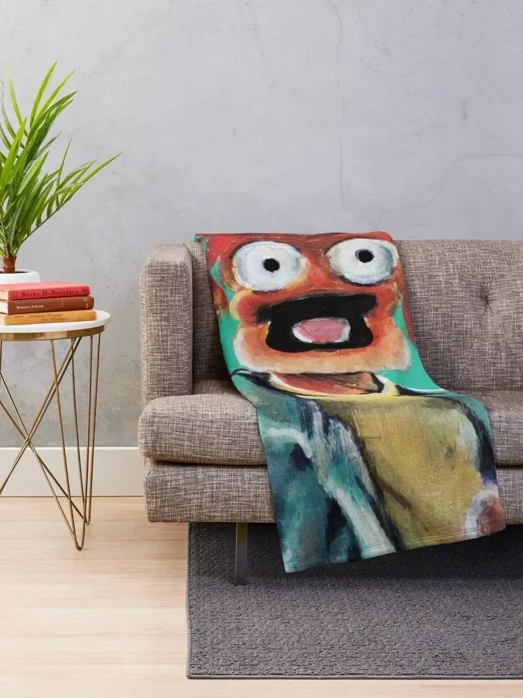 Pepe The King Prawn Fan Art Throw Blanket Hair Baby Furry Decorative Sofa Blankets