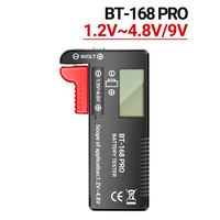 ANENG BT-168 PRO Digital Voltage Tester Battery Meter Battery Power Measure Checker Battery Tester For 1.5V 3.7V 9V AA AAA Cell