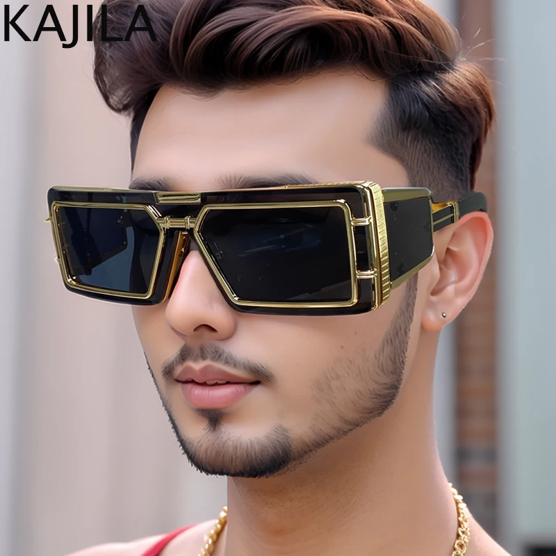 Small Frame Rectangle Shield Sunglasses Men Women 2024 Luxury Brand Goggles Sun Glasses For Ladies Vintage One-Piece Eyewear