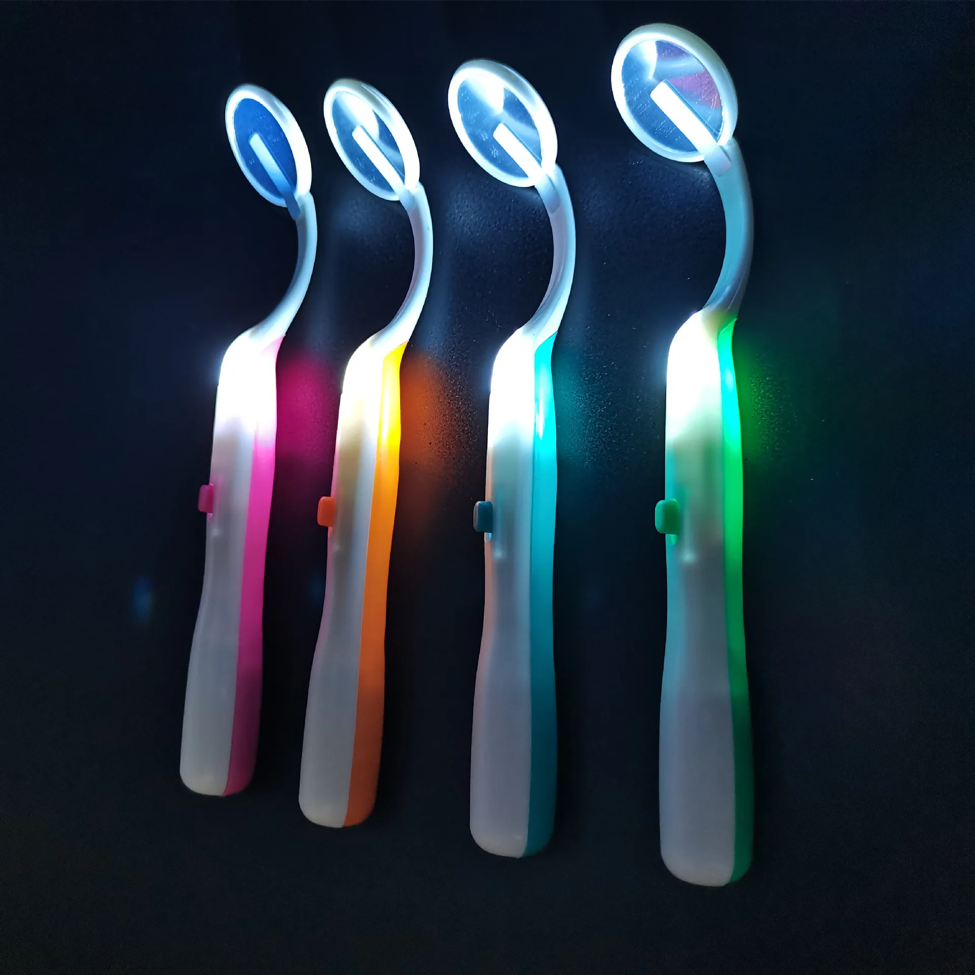 Dental Mirror with Led Light Inspect Instrument Checking Mirror Dentist Oral Super Bright Anti-Fog Mouth Mirror Tooth Fashion