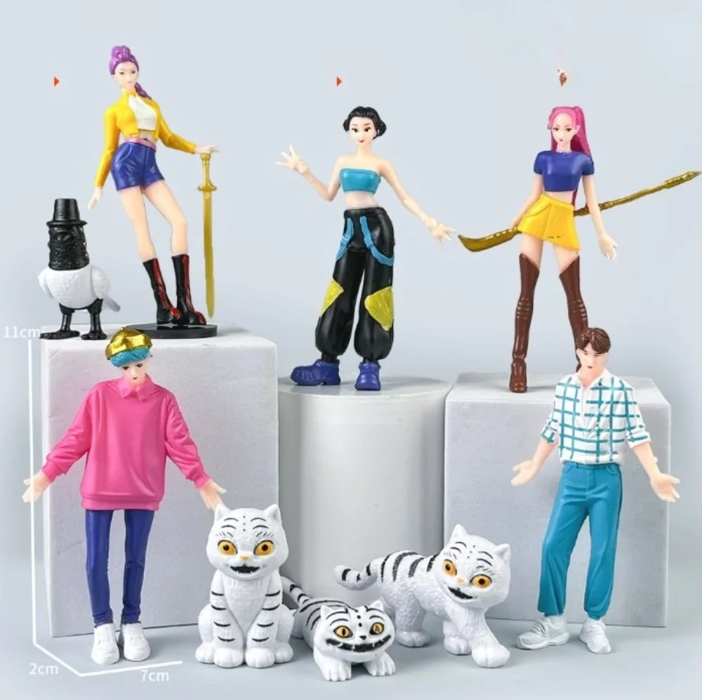 شيطان الصيادين صندوق أعمى 2025 نسخة أنيمي Kpop-مفصلية من مادة PVC نموذج لطيف دمية تزيين عيد ميلاد الأطفال