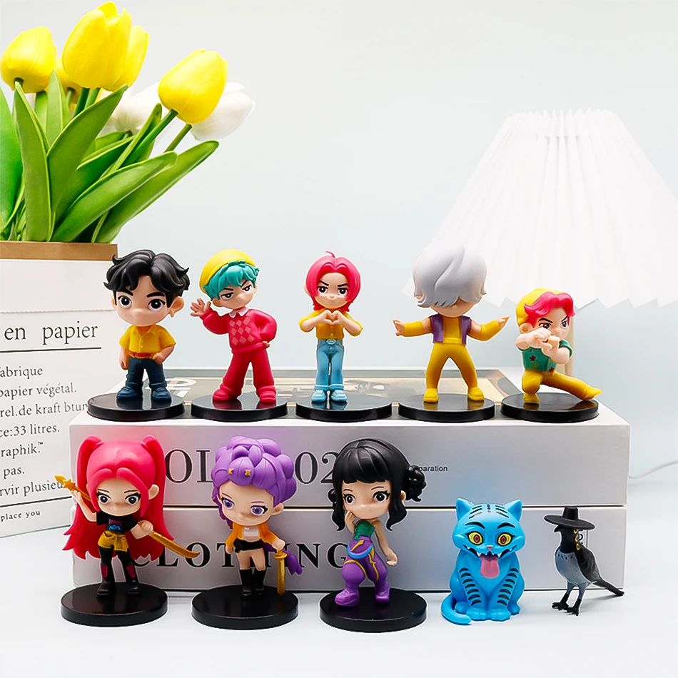 

10 шт./компл., ведьма, охотница, отряд, аниме-фигурка, игрушки, версия Q, дерпис, тигр Руми Мира, зуи, киска, фигурка, кукла, подарки для фанатов