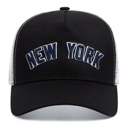 NEW YORK 3D embroidery Trucker hat Men Women Mesh hat Hip Hop Baseball Cap