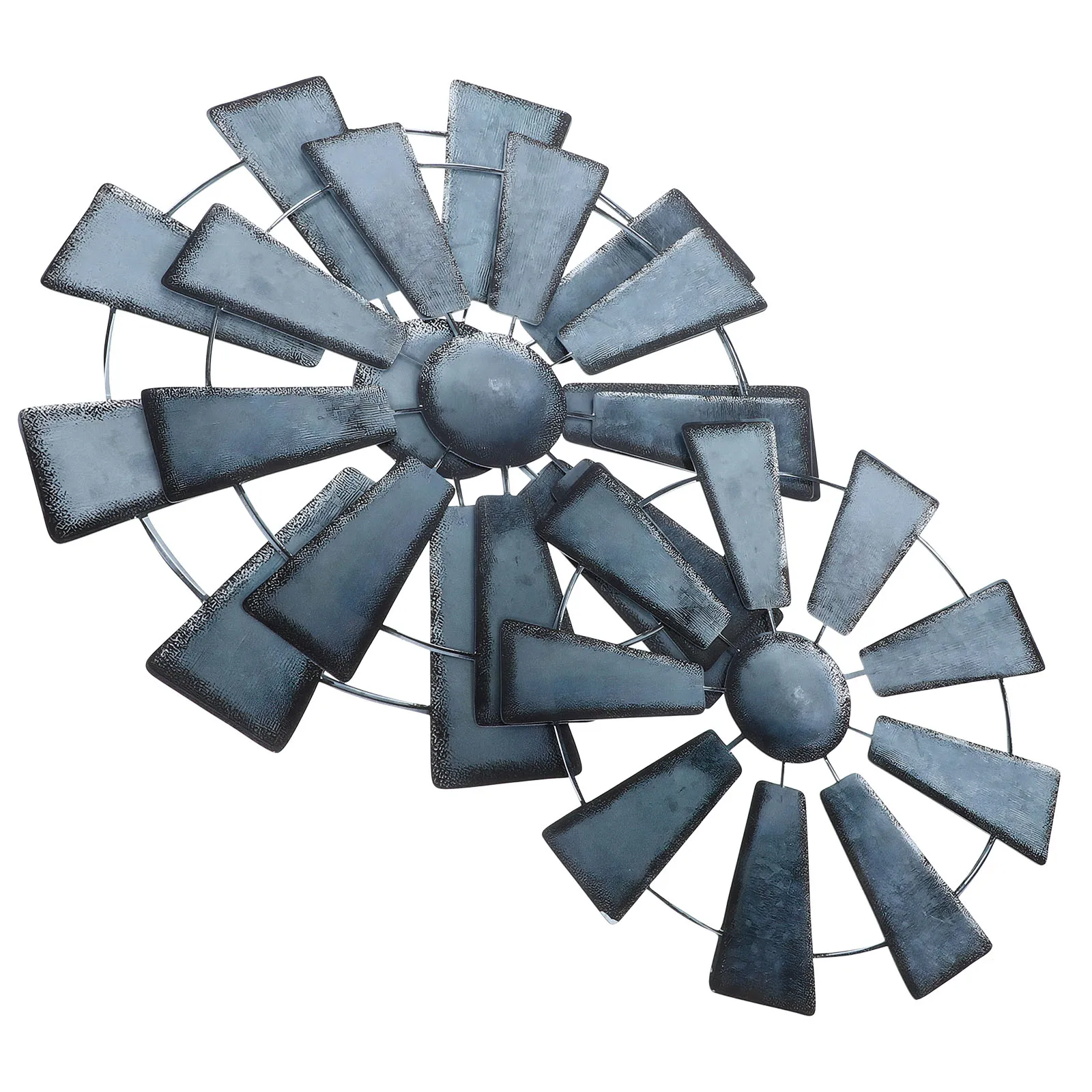 

3pcs Metal Farmhouse Hanging Rustic Windmill Vintage Mini Ornament Galvanized Art For Kitchen Living Room Bedroom Nursery Patio