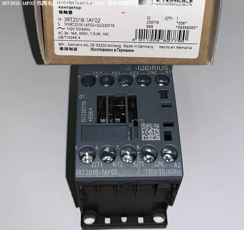 3RT2018-1AF01/1AF02 3RT2018-2AF01/2AF02 Schütz