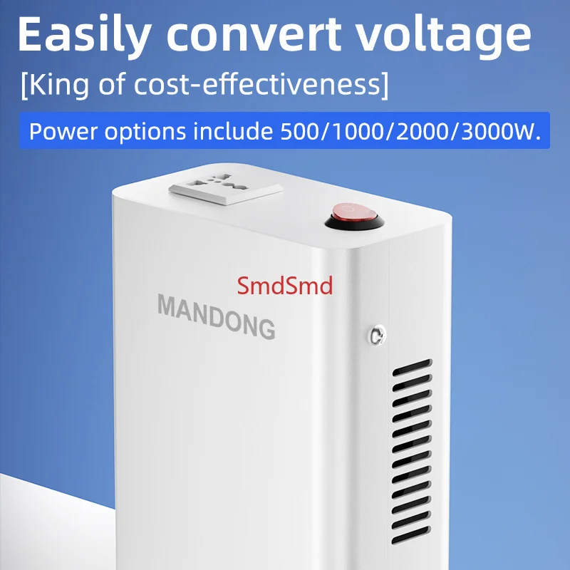 High-Power 2000W Voltage Converter, MANDONG Household Appliance Converter, 110V to 220V, 220V to 110V, Multi-Purpose Transformer