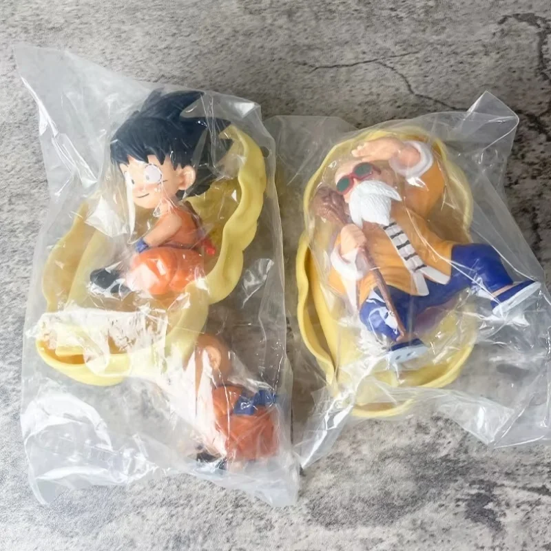 Anime Dragon Ball Z Goku Krillin Master Roshi Flying Nimbus PVC Figure Set Collectible Statue Model  Car PC Case Ornament Gift - view 6