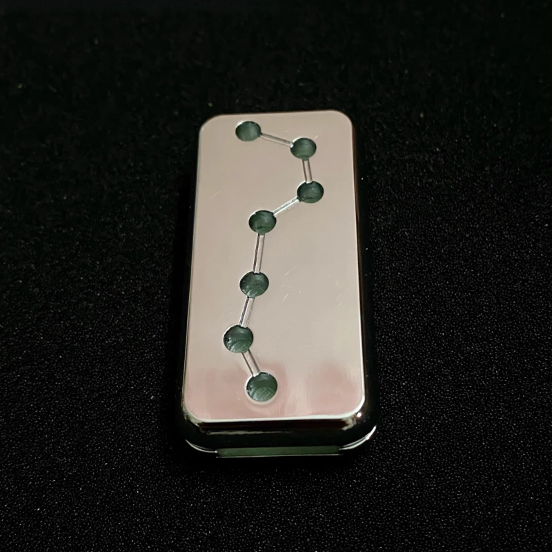 Carte de poussée magnétique lumineuse, curseur mécanique, plaque de poussée en métal, pièce haptique EDC, jouet sensoriel Anti-Stress, Anti-anxiété