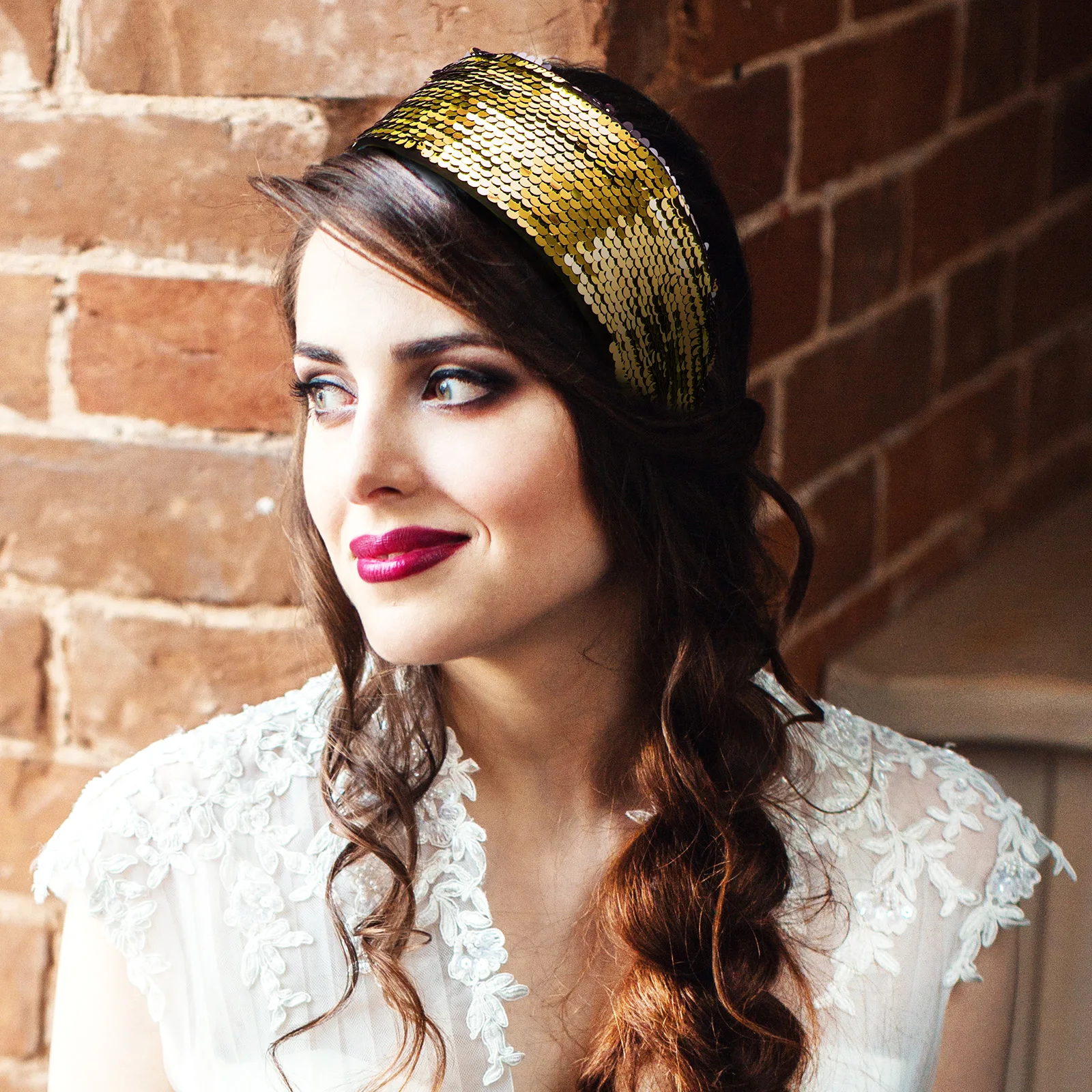 

6 Pcs Sequin Headbands Glitter Elastic Reversible Bands Women Disco Party Stylish Accessories