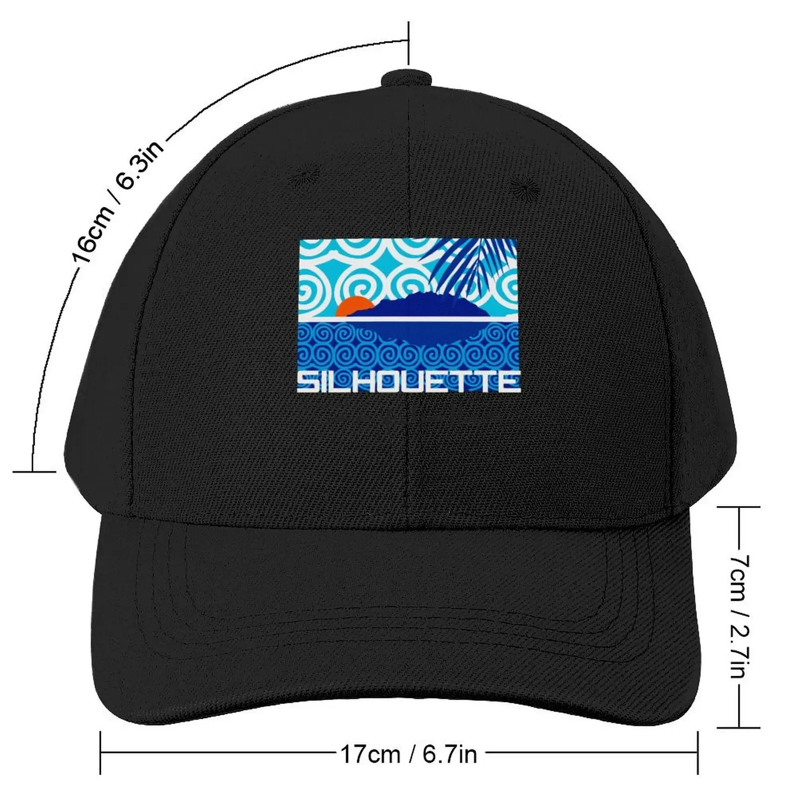 Silhouette Island Seychelles Baseball Cap Trucker Cap Wild Ball Hat tea Hat Caps For Women Men's