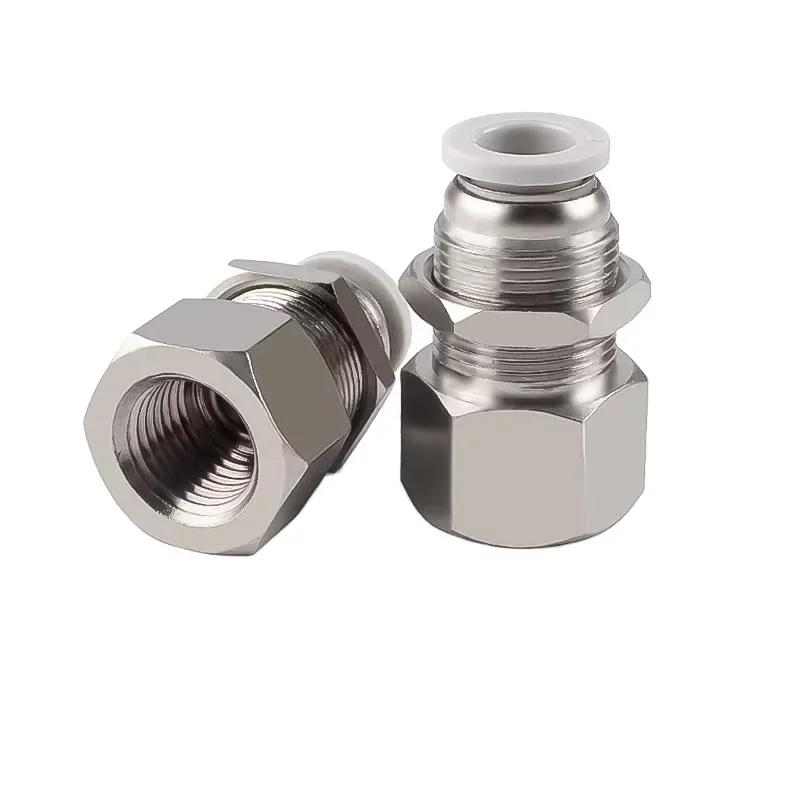 Internal thread through plate through bulkhead fitting PMF601 PMF602 PMF603 PMF