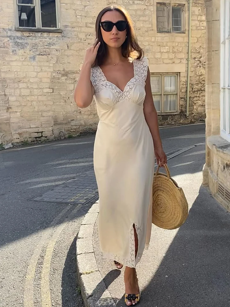 

Элегантное кружевное вечернее платье Tuularose, женское модное кружевное лоскутное платье без бретелек на шнуровке, роскошное винтажное женское праздничное платье