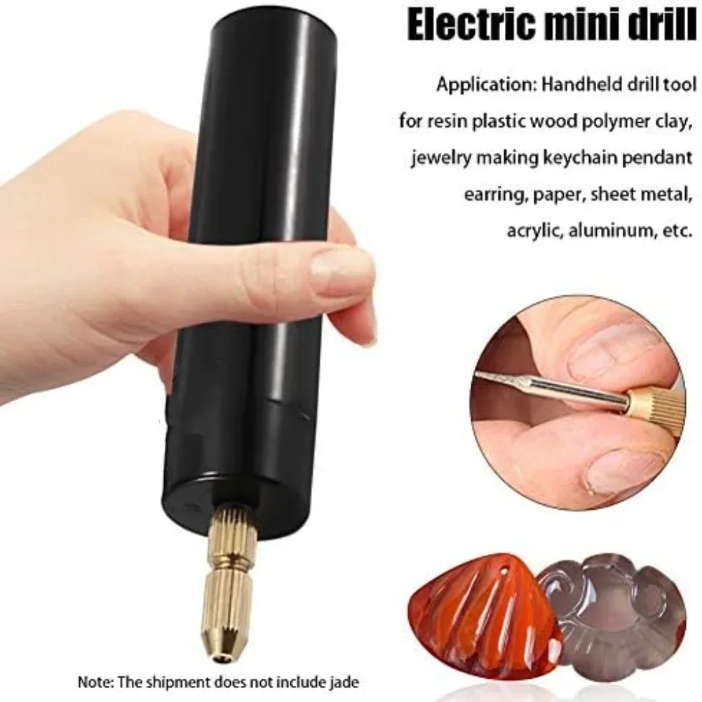 

Mini Electric Drill Set With 13 Bits Perfect For DIY Resin & Jewelry Projects 1 Mini Electric Polishing Machine+10 Cobalt Con