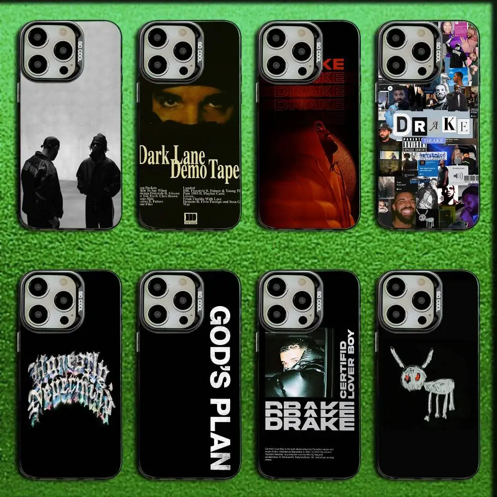 

Hip Hop D-Drakes Phone Case For iPhone 16,15,14,13,12,11,Mini,Pro,E,SE4,MAX Candy Matte Shockproof Black Cover
