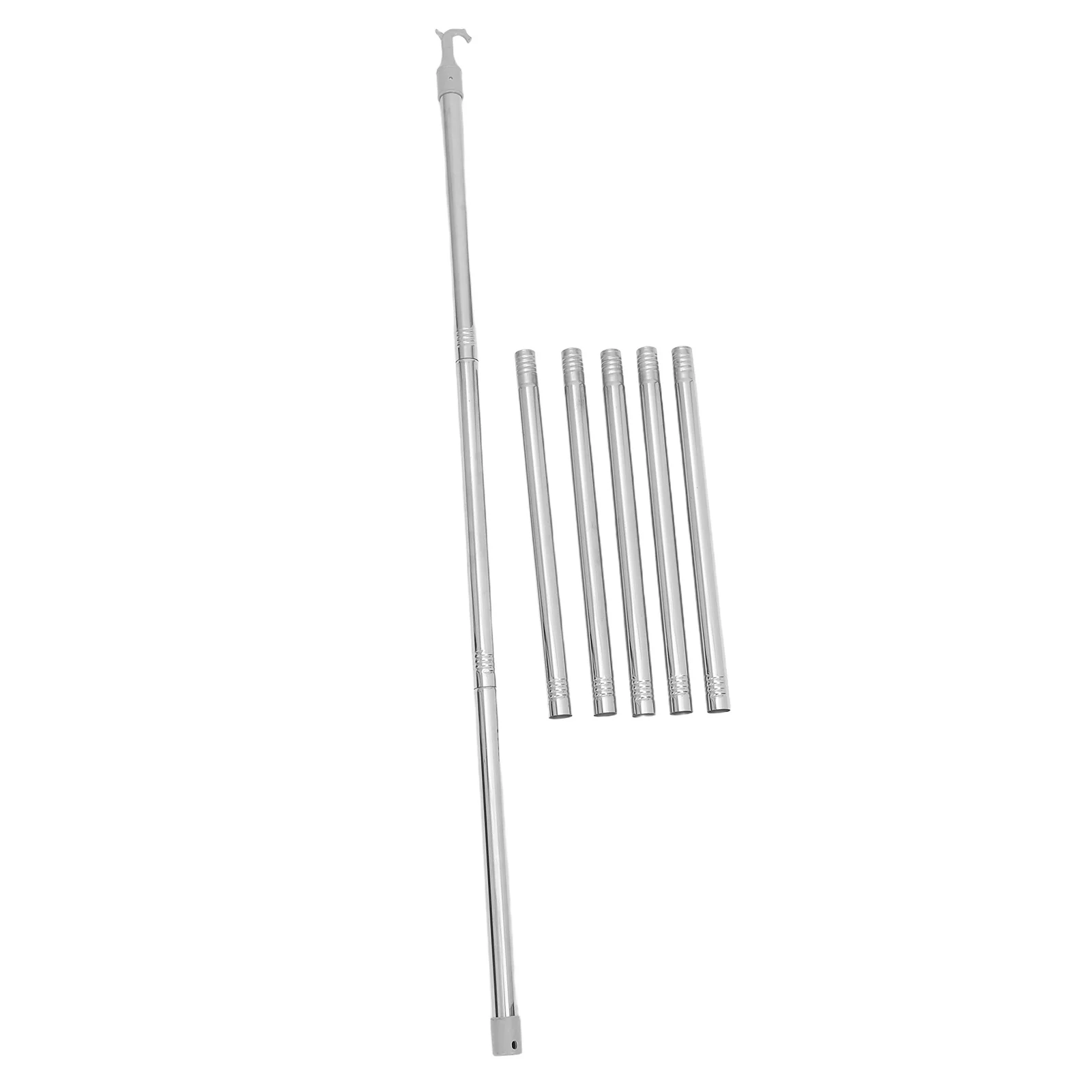 

3.2M Window Blind Extension Pole Stainless Steel Adjustable Shade Pusher Wand For Loft Roof Cellular Curtains High Ceiling