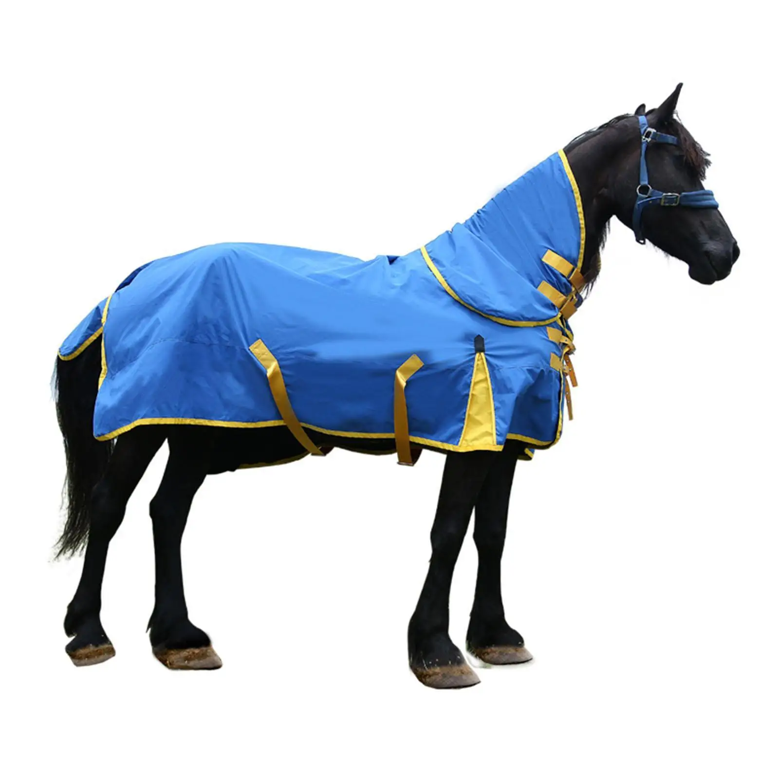 Warm Horse Rain Sheet Polyester Turnout Rug Breathable Winter Equestrian Clothing for Protection Against Cold Weather