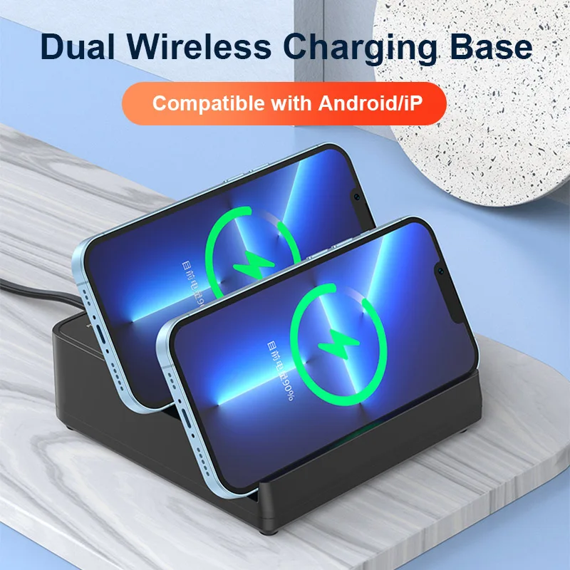 F6A 15W Universal Wireless Fast Charging Tool with OverPower Protection Function Mobile Phone Tablet Charging Base