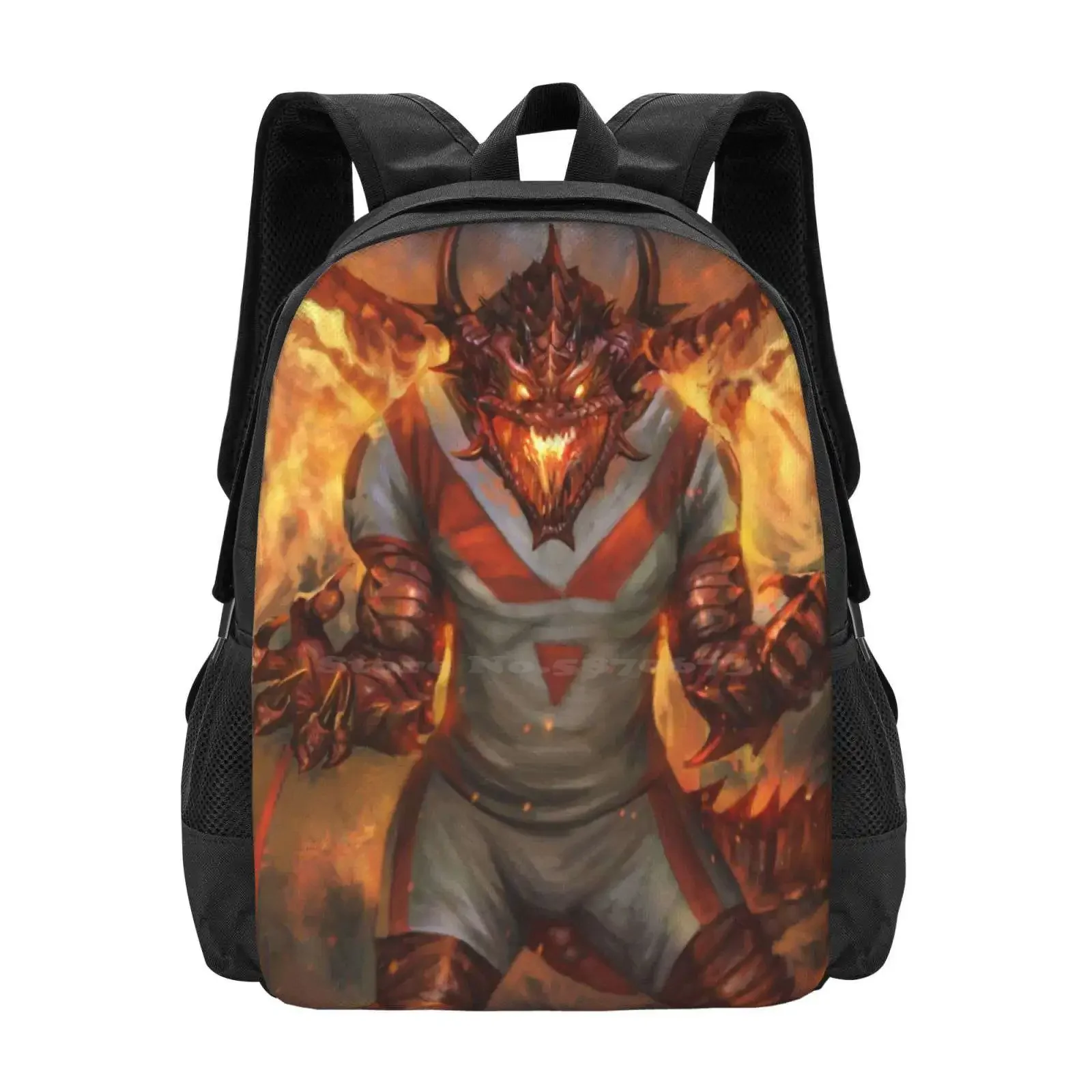 

Rugby League Dragon Fashion Pattern Design Travel Laptop School Backpack Bag Nrl Rugby League Football Dragons Saint George St