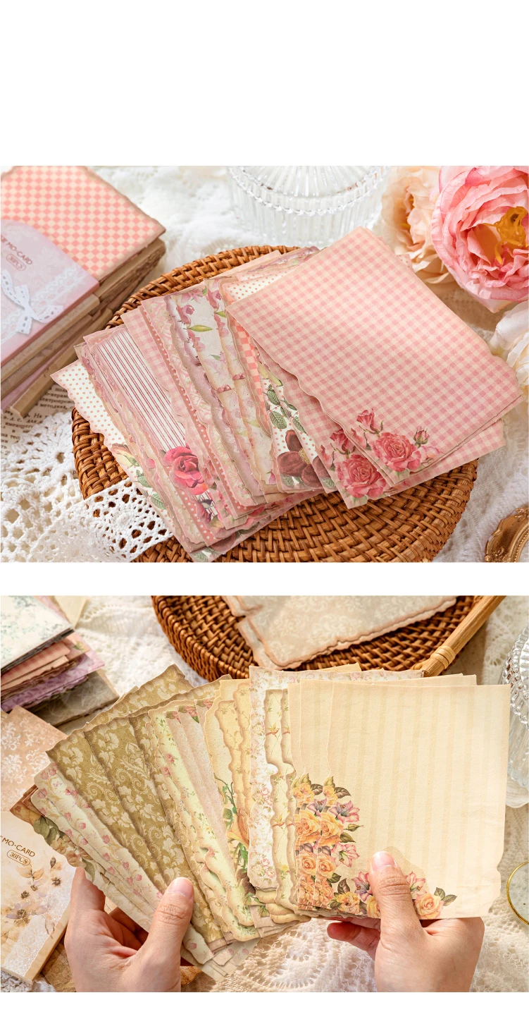30 Teile/paket Sanfte Wind Serie Scrapbooking Dekorative Papier Material Perfekt für Collage Journaling Handwerk Diy Liefert – Detail 21