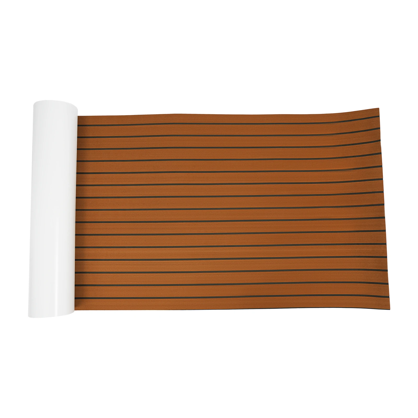 EVA Foam Teak Floor Mat Waterproof Anti-Slip Self-Adhesive 6mm Thick EVA Anti-Slip Mat for RV Yacht Boat Dock 240x90cm