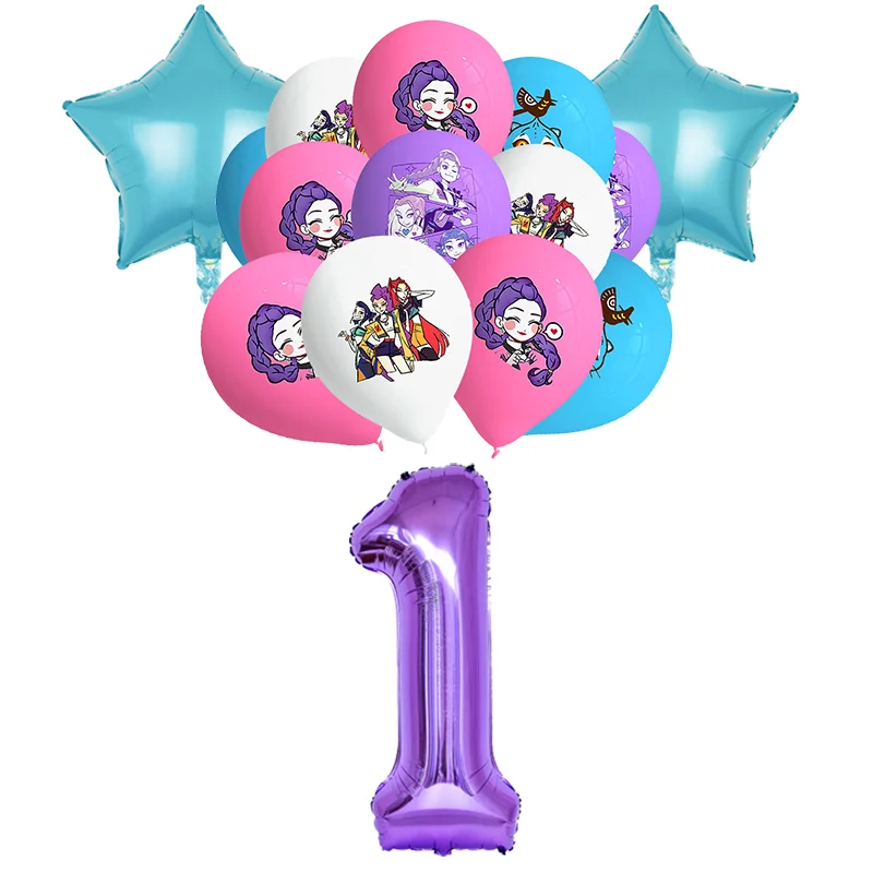 Gelukkige Verjaardag Feestdecoratie Karakter Anime Servies Bord Beker Ballon Set Banner Achtergrond Cadeautas Sleutelhanger Feestartikelen
