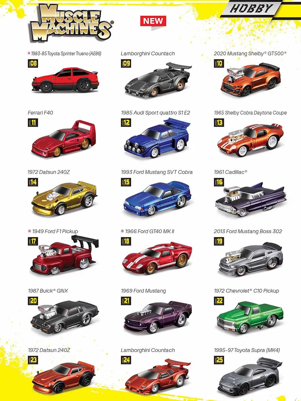 Maisto 1:64 25ème série véritable collection sous licence de voiture musculaire en alliage de version Q en alliage moulé sous pression modèle de voiture collection cadeau jouet