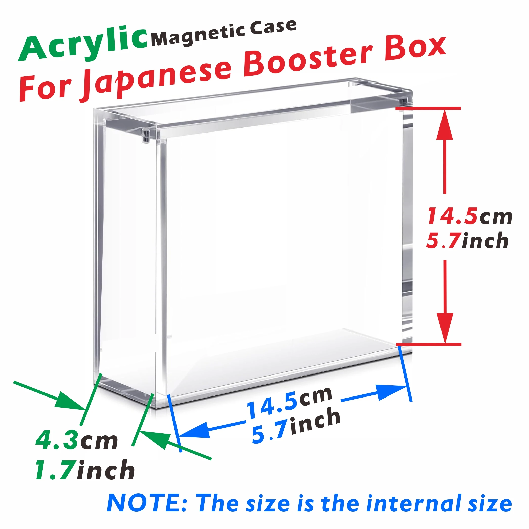 حافظة عرض مغناطيسية من الأكريليك لصندوق معزز ياباني 5 مم حافظات عرض شفافة للمقتنيات
