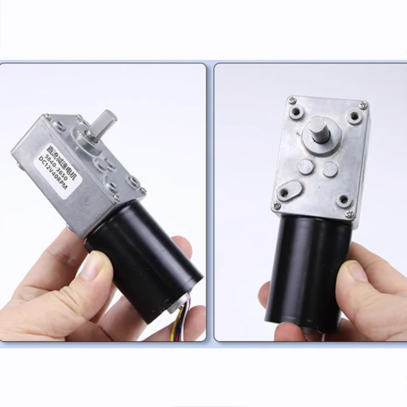 70kg 5840-3650 Brushless Reduction Motor 12v24v Worm Gear Signal Feedback For Forward And Reverse Micro Pwm Speed Control Fg
