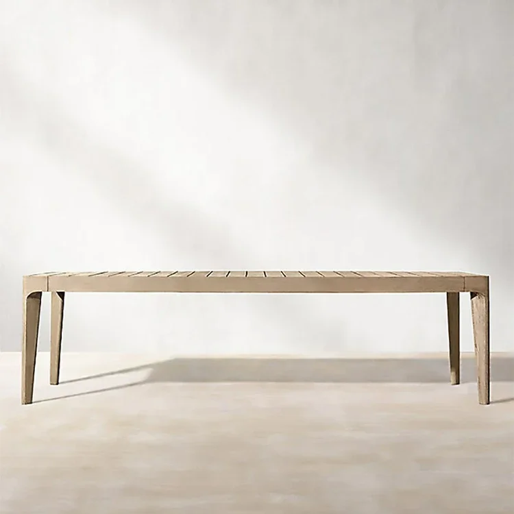 Customized Teak Outdoor Furniture 8 Seat Table Restaurant Projects Teak Wood Dining Table