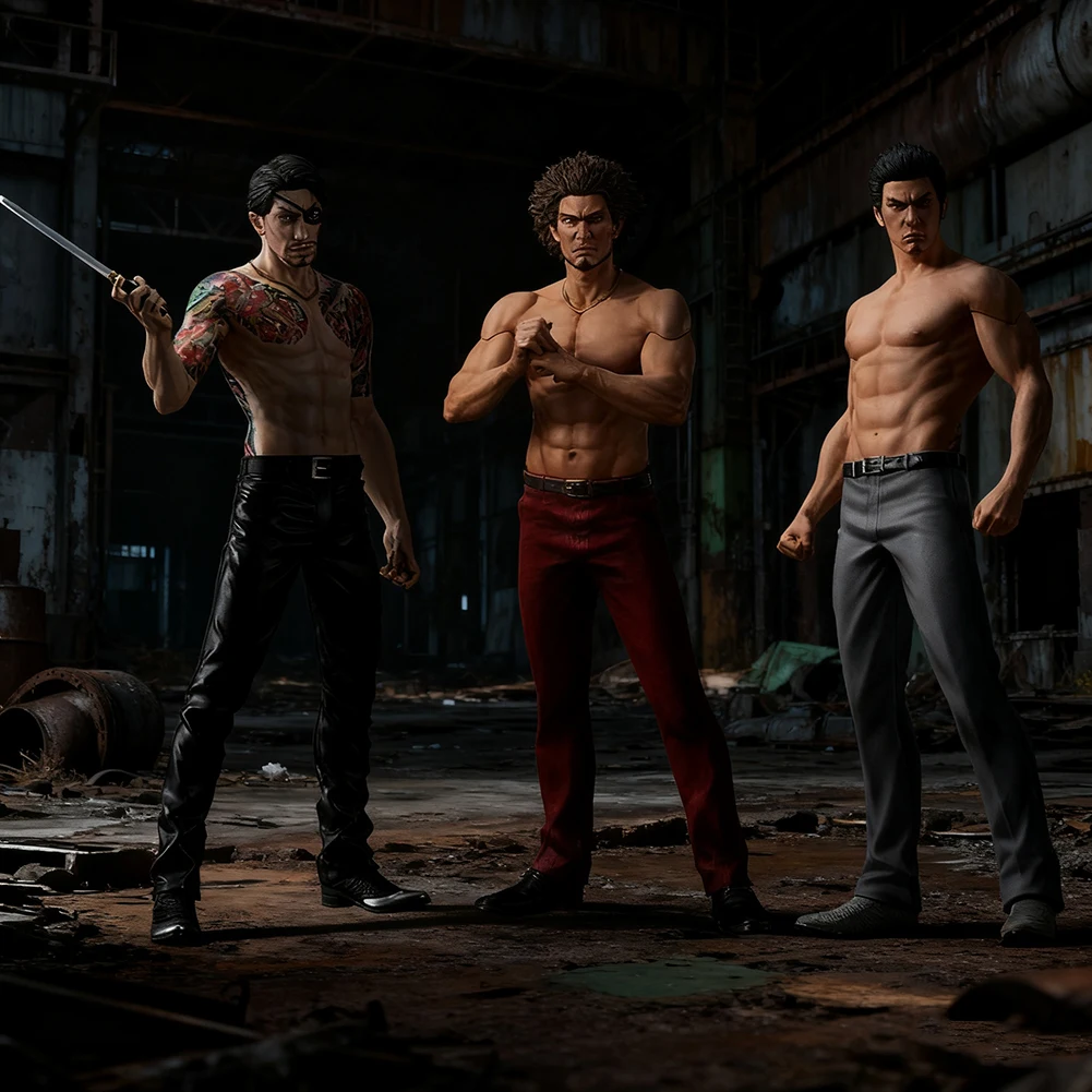 أنيمي التنين الشكل كاسوغا إيشيبان كازوما كيريو عمل الشكل جورو ماجيما الشكل رجل قوي لعبة مجسمة دمية زخرفة جمع هدية