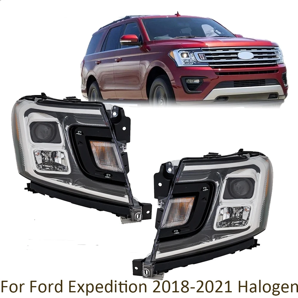 

Качественные автомобильные левые и правые боковые фары в сборе, галогенные лампы CAPA, прочные для Ford Expedition 2018-2021, автомобильные аксессуары