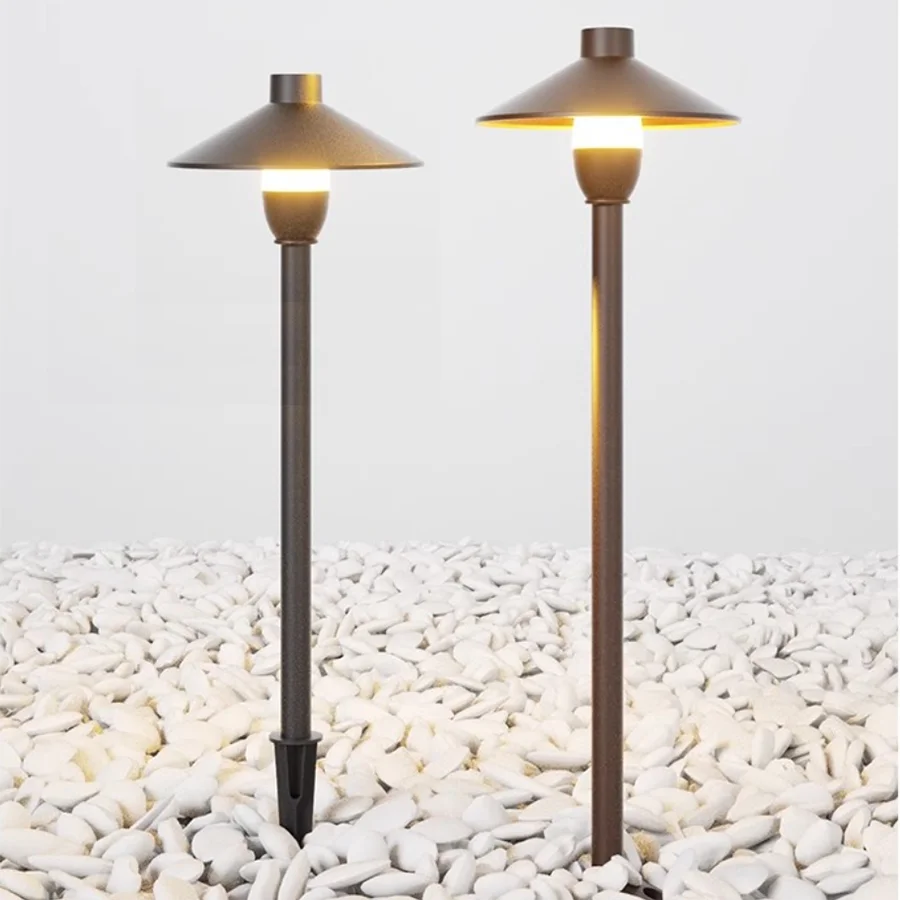 

7W Aluminum Outdoor Mushroom Landscape Pathway Lights Waterproof Garden Lawn Bollard Lighting Courtyard Exterior Column Light