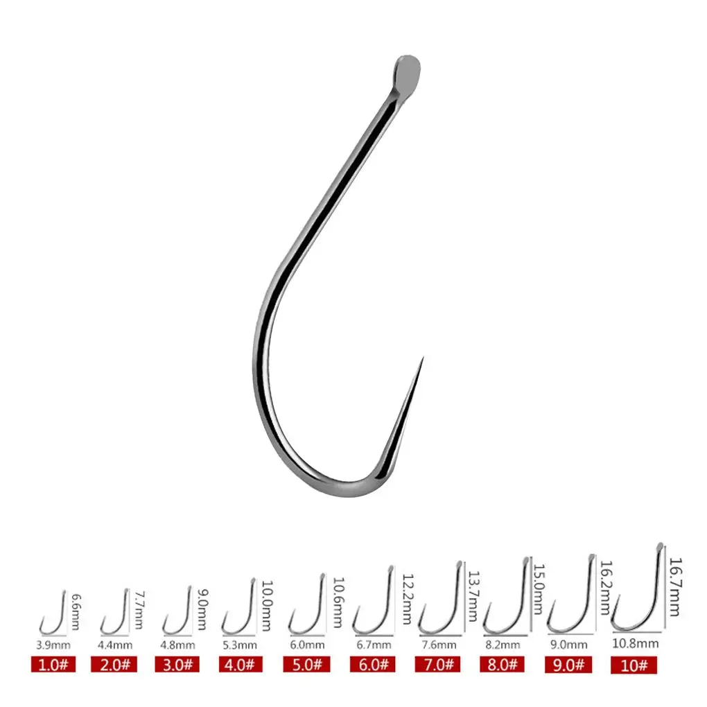 30 Pcs Titanium Alloy Hook No Barb Hardened Bait Holders Angling Tackles Fishing Gear Accessories