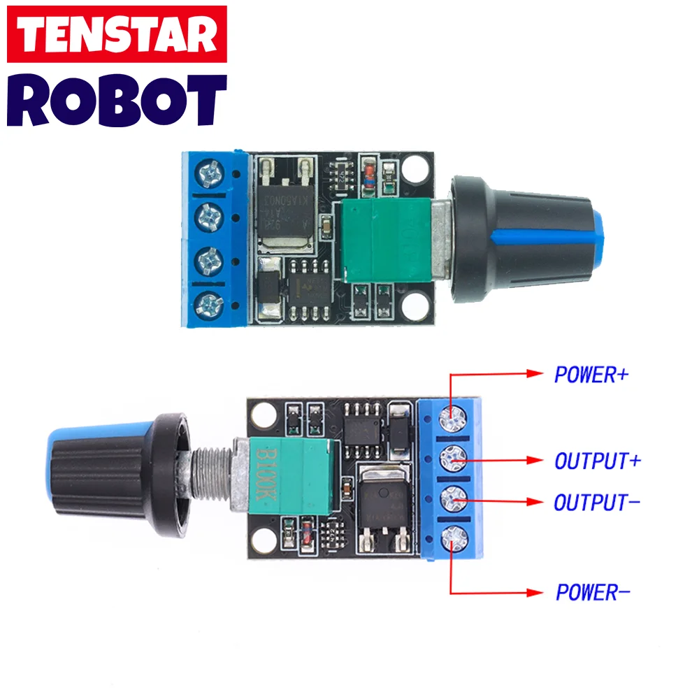 Regulador de voltaje de 5V, 12V, 10A, PWM, controlador de velocidad del Motor CC, regulador de velocidad continuo, atenuador LED, controlador de