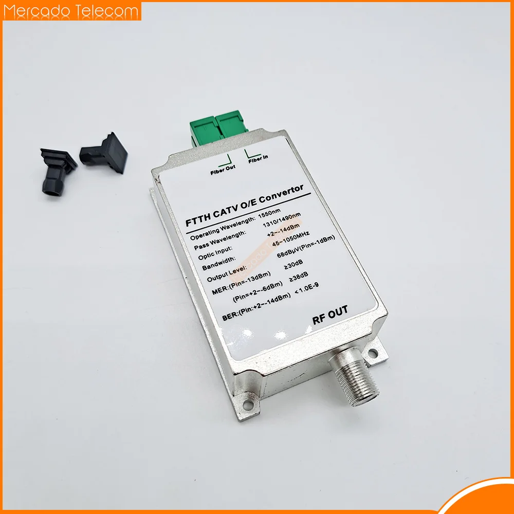 CATV Mini FTTH Receiver Fiber Optical WDM Node RF Converter Triplexer Minimode Indoor AGC 1310nm/1490nm/1550nm Without power