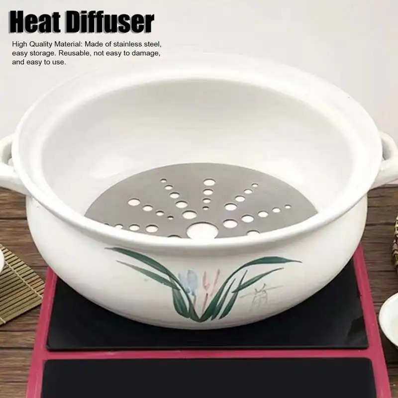 Heat Diffuser Stainless Steel Induction Cooktop Converter Disk for Gas Stove Glass Cooktop Magnetic Cookware Thermal Guide Plate