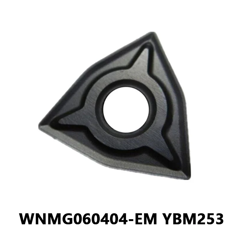 

WNMG060404-EM YBM253 CNC Peach Shaped Turning Inserts WNMG 060404 EM Lathe Cutting Tool Mechanical Workshop Tools for Stainless