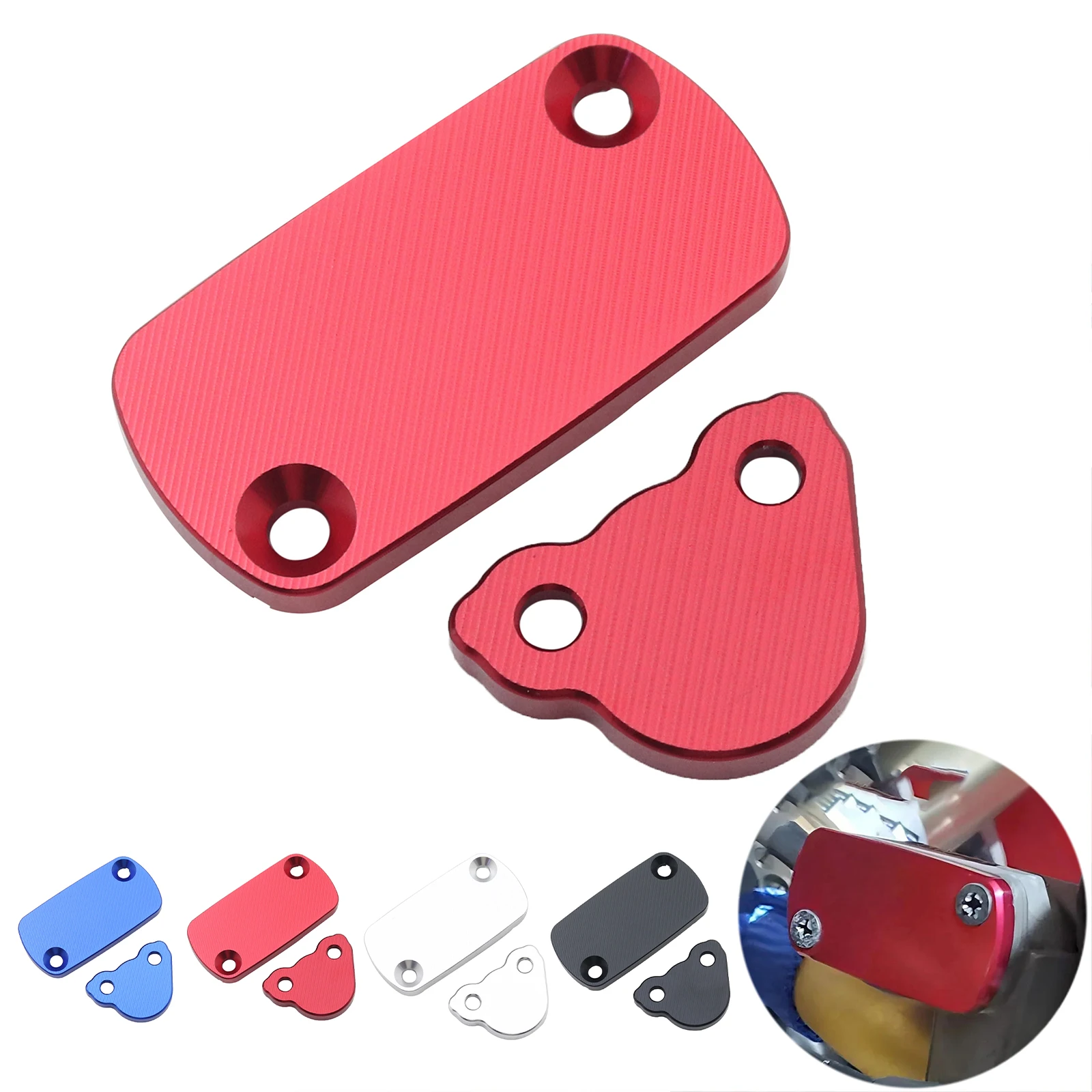

Motorcycle CNC Front Rear Brake Fluid Reservoir Cap Cover For HONDA CR 125R 250R CRF 150R 250R 250X 450R 450X 250RX 250F 02-22