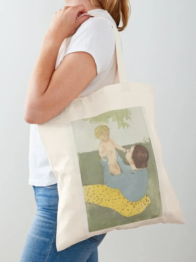 Under the Horse-Chestnut Tree By Mary Cassatt Tote Bag Women bags Shopper bag handbag large size bags